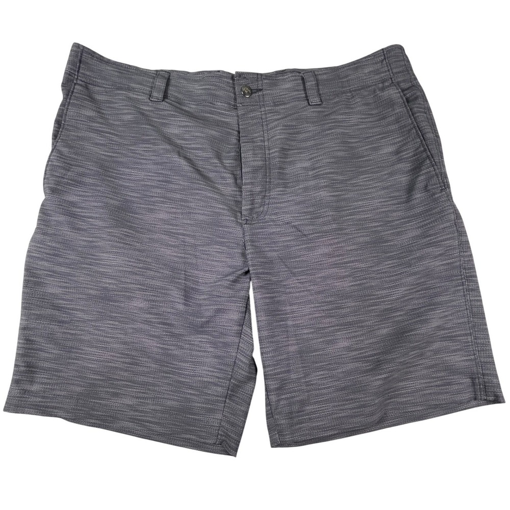 Callaway Golf Shorts Men 38 Gray Heathered Herringbone Performance Active Short